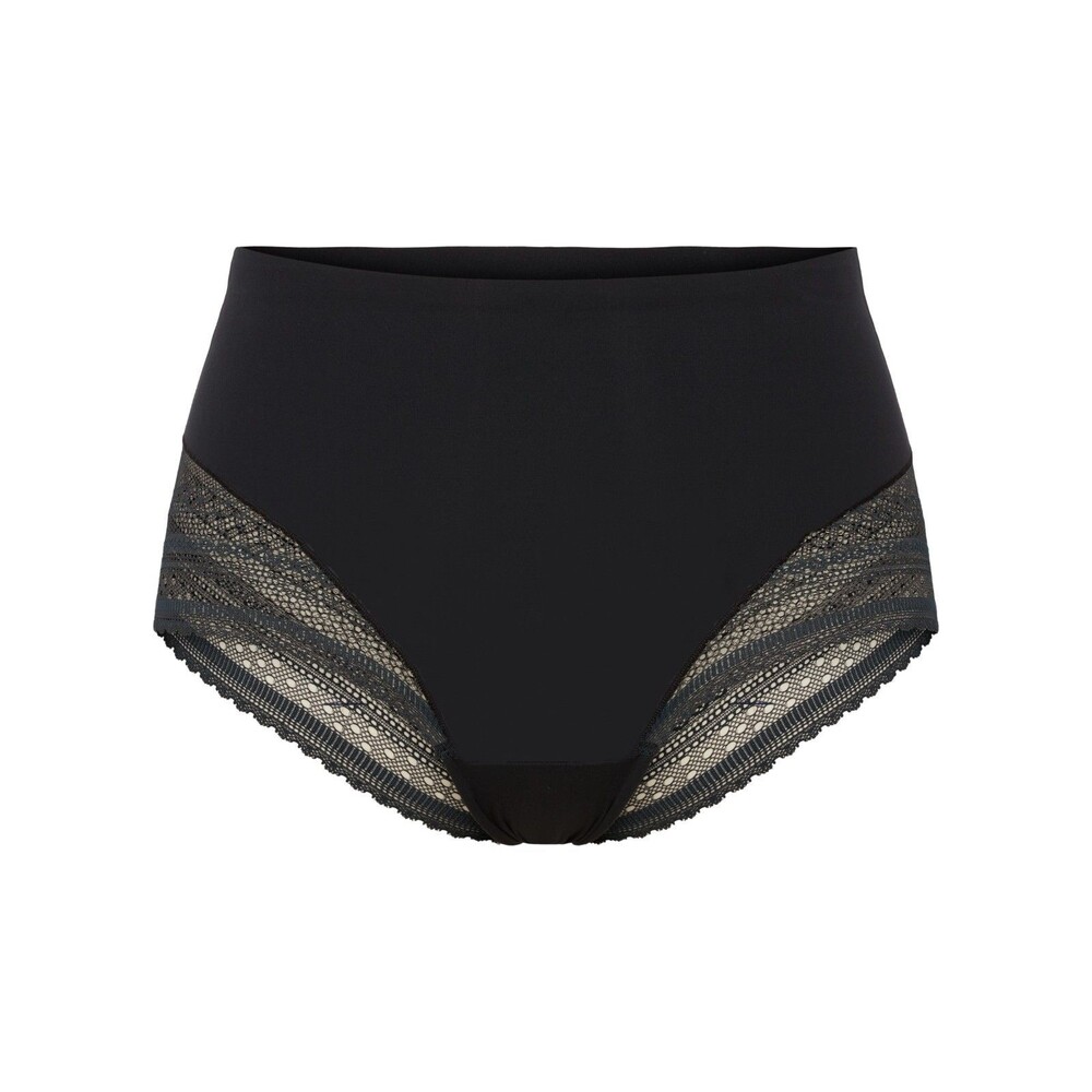 Spanx  Womens Black Undie-Tectable Lace Illusion Hi-Hipster Panties Size S